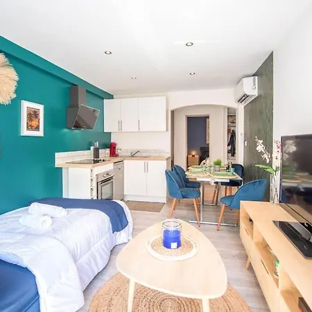 Apartment 4 Couchages Climatise Direct Wifi Parking Antibes